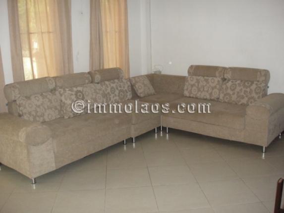 Apartment for rent in Vientiane Laos-living area