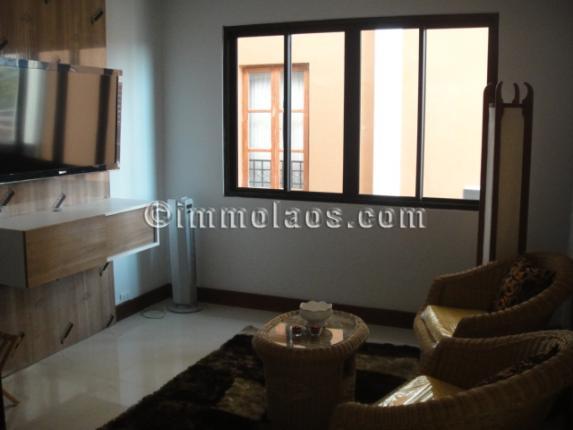 Brand new apartment for rent in Center of Vientiane LAOS-Living area