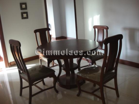 Brand new apartment for rent in Center of Vientiane LAOS-Dining area