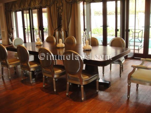 Luxury home with pool for sale in Vientiane Laos-Dining room