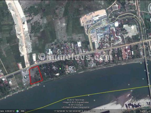 Mekong riverside land for sale in Vientiane Laos