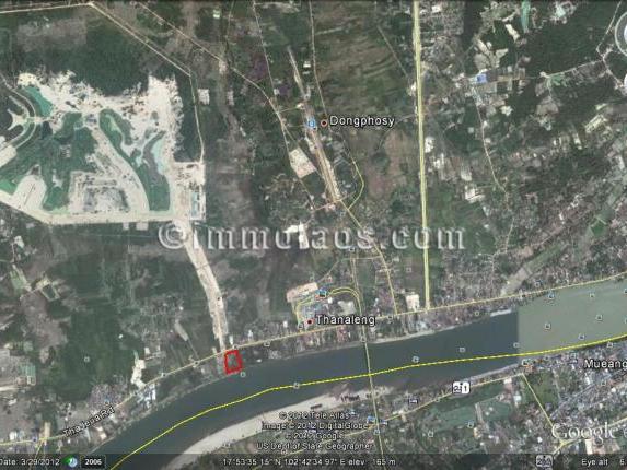 Mekong riverside land for sale in Vientiane Laos